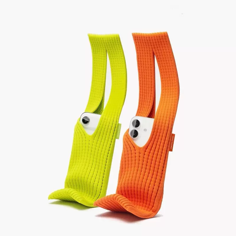 2025款针织手机袋使用全系列的手机型号秋冬潮流服饰手提包装饰品