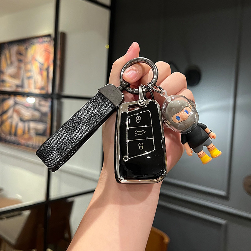 F 블랙 실버 + 블랙 체크 무늬 로프 + 레이싱 남자 친구