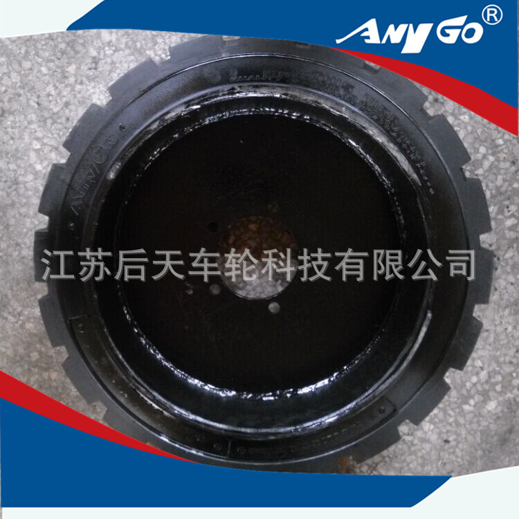 厂家销售AnyGo牌平板车拖车实心轮胎21x6x15粘接式实心胎量大面议