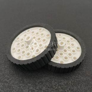 DIY Car Tire Rubber 66mm Friction Pattern Tt Motor Wheel Compatible with Makeblock Hub