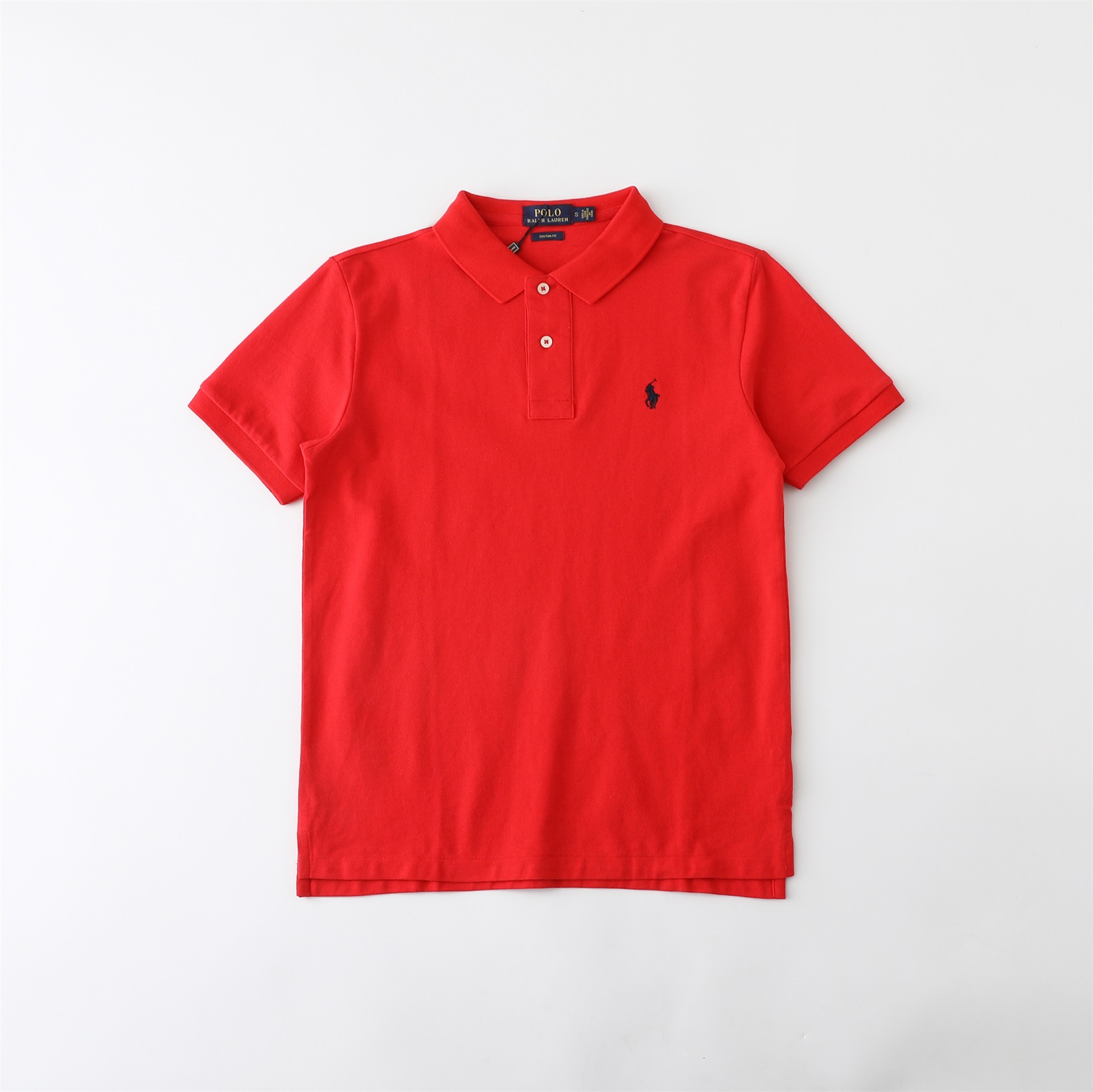 国境を越えた外国貿易供給ラフ RL 通勤カジュアル無地メンズ夏ポニーロゴ刺繍半袖ポロシャツ