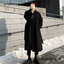 冬季新款毛呢大衣男中长款韩版高级感加厚男士羊绒呢子潮风衣外套