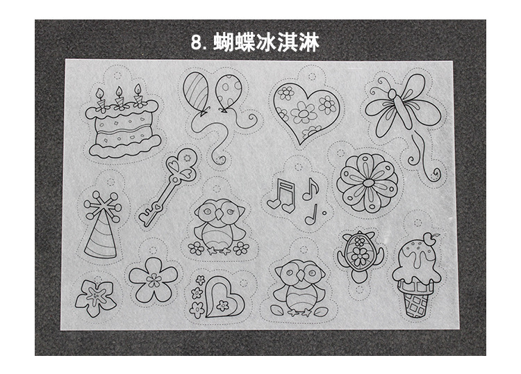 充填熱収縮シートshrinky dinks手作りDIY部品収縮シートスライス熱収縮シートクロスボーダー|undefined