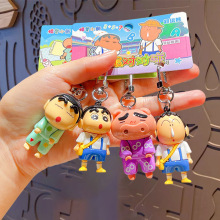 正版蜡笔小新新动对对碰系列磁吸钥匙扣爆款新款书包挂件情侣礼物