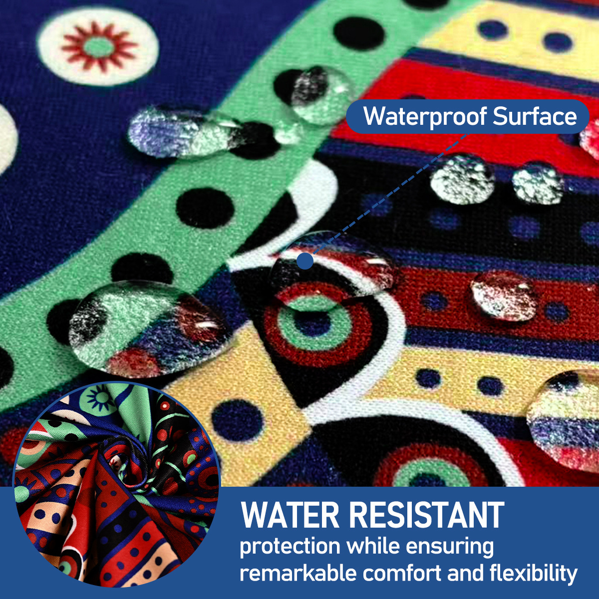 Amazon elástico transfronterizo impermeable caja de caju flor impresa cubierta de silla polvo de respaldo alto cubierta de silla universal TEMU