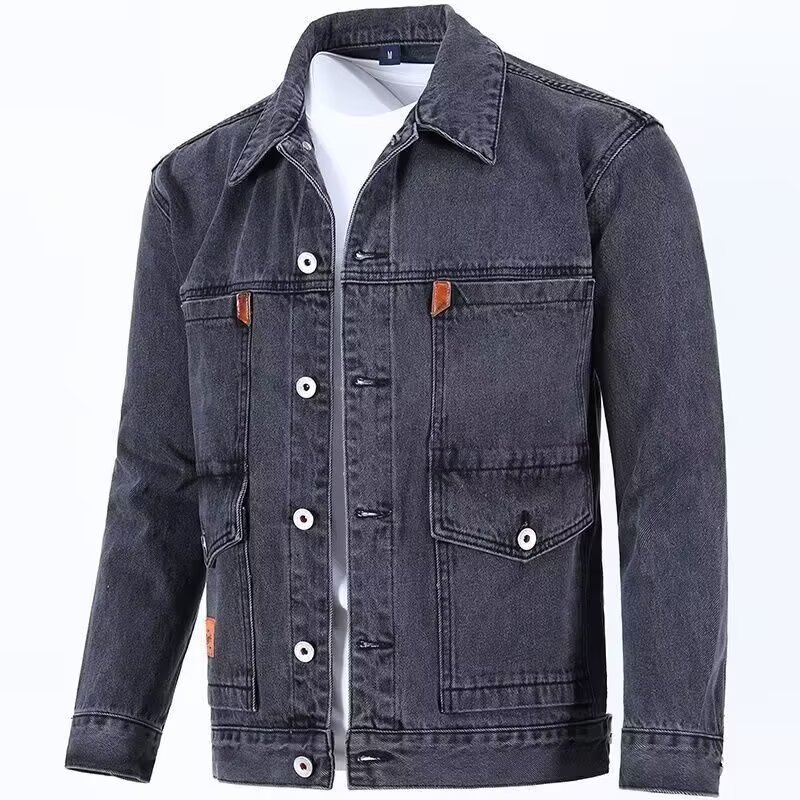 Primavera y otoño Denim coat hombres 2022 nueva marca de moda japonesa multi-Bolsillo ropa de trabajo suelta más tamaño chaqueta de los hombres