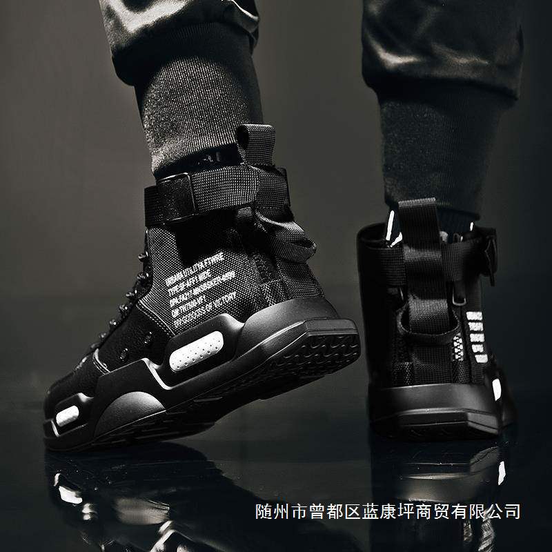 Men's High-Top Canvas Shoes Summer Breathable Shoes Trendy Versatile Casual Sneakers Korean Style Casual