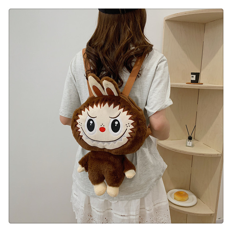 Bubble Rabbit Labubu Plush Cartoon Backpack for Girls, Crossbody Gift, Mart