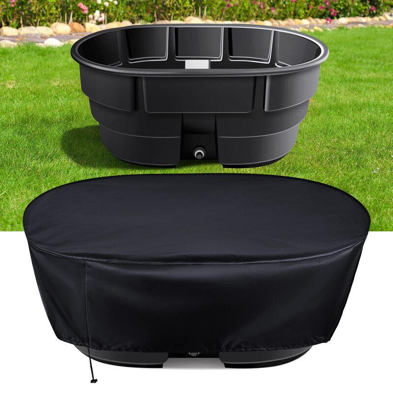 420Dtemutiktok Gallon Cover Sunshade Outdoor Courtyard Garden Pet Pool Cover Water Tank Cover Sun Protection