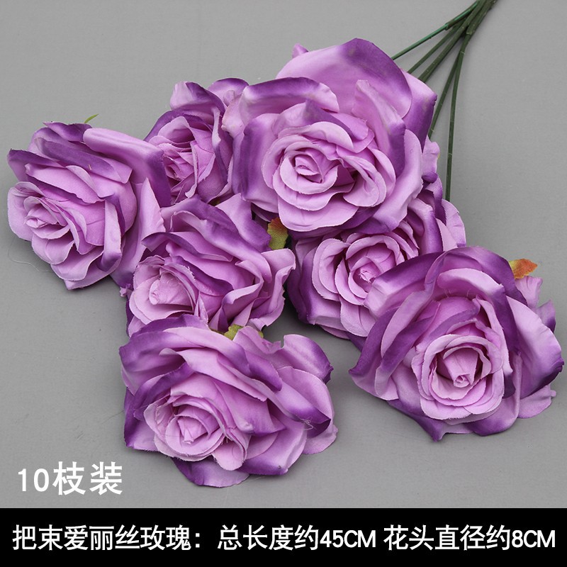 10 ramas floral púrpura imitación floral floral arco floral decoración floral falsa vino floral decoración de boda roja