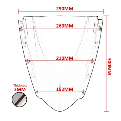 Motorcycle front windshield | Motorcycle Front Windshield