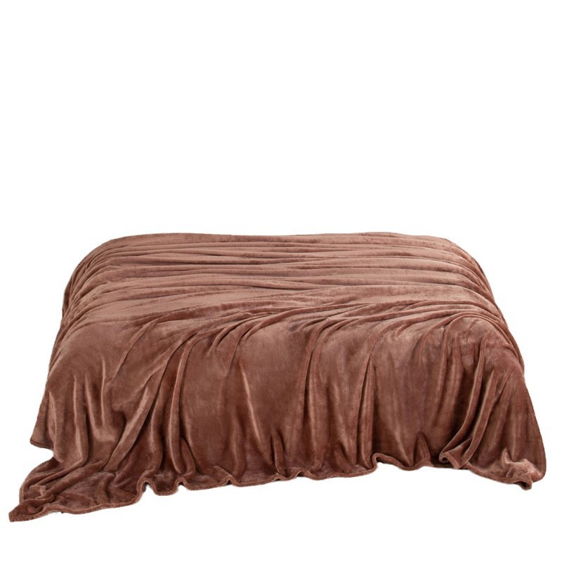 Suministro transfronterizo en nombre de 280 gramos de color sólido, manta de siesta de terciopelo Falai, manta de sofá, manta, logo personalizado