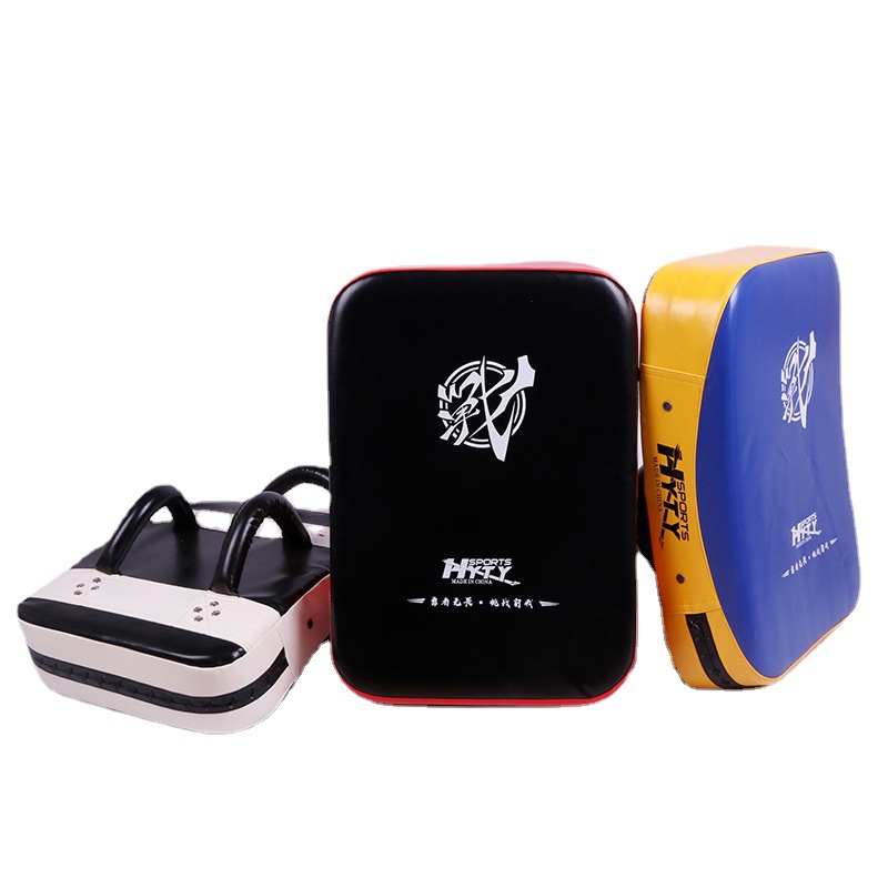 Taekwondo boxing foot target adult children Sanda training arc Iranian target Thai boxing square handle chest target