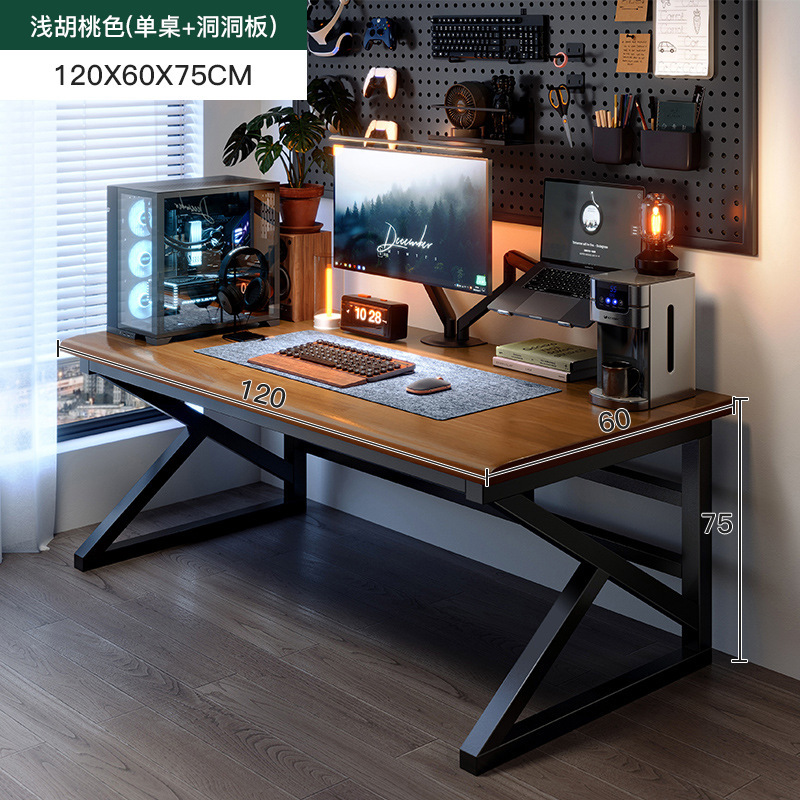 Escritorio para computadora de madera maciza Escritorio para uso doméstico Escritorio simple Dormitorio Escritorio para estudiantes Escritorio para juegos Escritorio largo Banco de trabajo