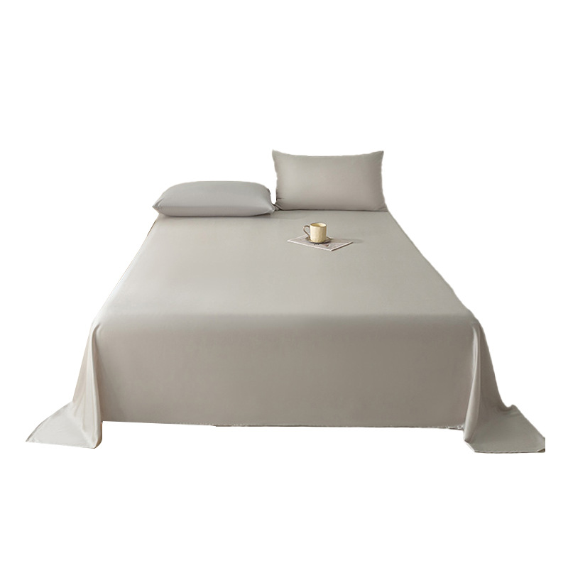 Sábanas de verano de seda de una sola pieza, dormitorio doble individual, seda de hielo, funda de edredón desnuda, funda de almohada de edredón fresco, juego de tres piezas, verano