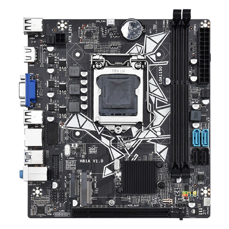 H81M-I материнская плата компьютера для настольного домашнего офиса LGA1150 серии DDR3 памяти SATA HD дисплей