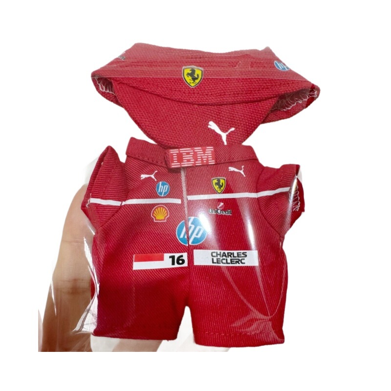 labubu赛车服娃衣红色法拉利汉密尔顿一二三代拉布布衣服帽子批发|undefined