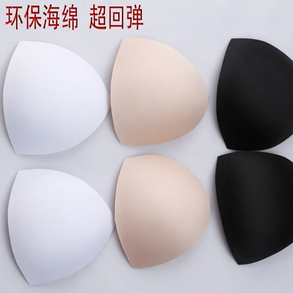 Transfronterizo triangular esponja cojín de pecho inserción delgada espalda belleza ropa interior deportiva bra reunido sin marcas de látex bra