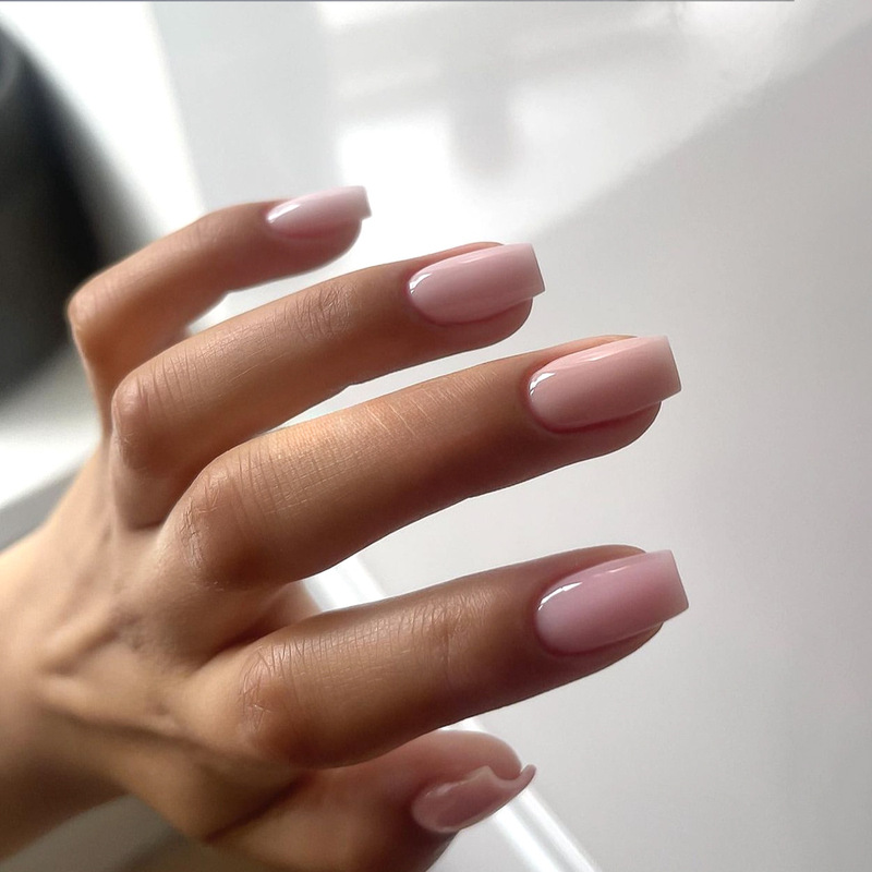 Wearable Nails Rectangular Solid Color Pink Nail Art Patch Ins Style Wearable Nail Piece Cross-Border Wholesale Versatile Wearable Nails Rectangular Solid Color Pink Nail Art Patch Ins Style Wearable Nail Piece Cross-Border Wholesale Versatile