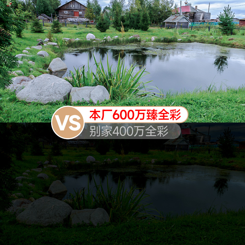 AOV ソーラーカメラ 600万フルカラー、ネットワークなし、電気なし、生涯トラフィックフリー、ナイトビジョン付きモニター