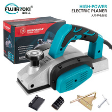 电刨子木工刨电推刨家用小型刨木机电动手提包板机电创粘板手电刨