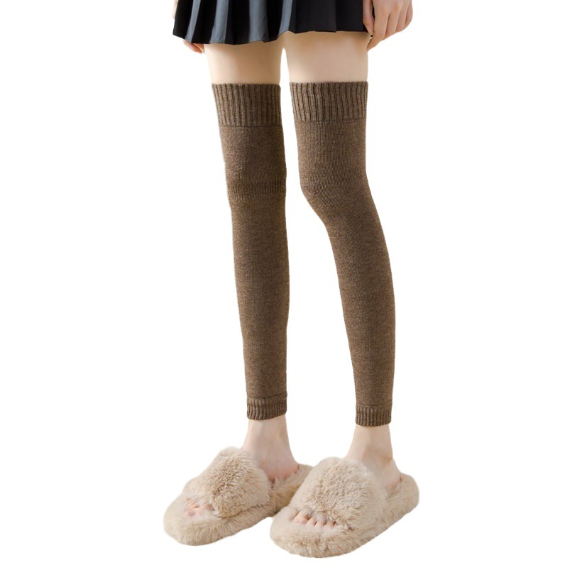 Medias sobre la rodilla calcetines de la rodilla engrosados de Otoño e Invierno para mujer