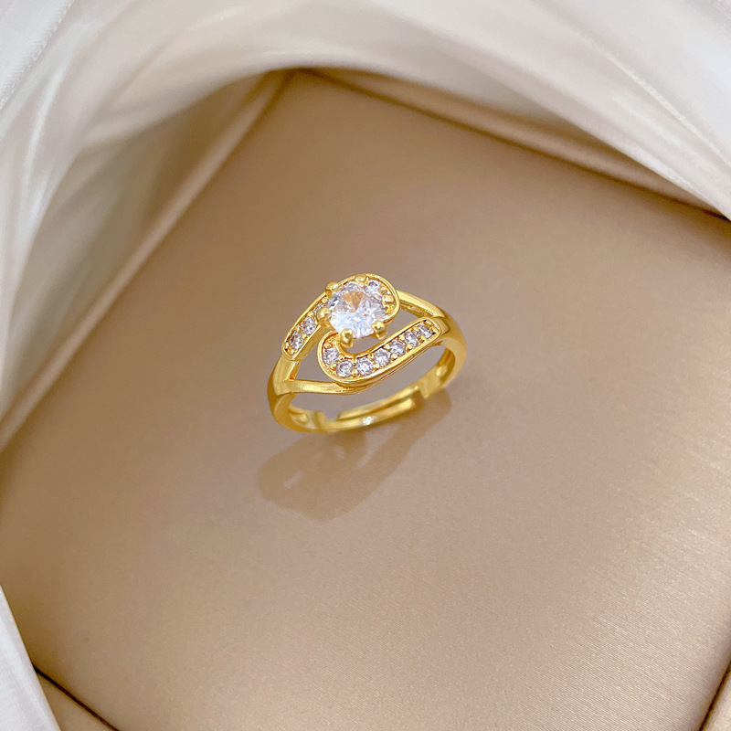 Adjustable Full Diamond Designer Ring For Couples Personalized_voghion.com
