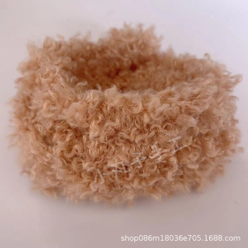 Suministro directo de fábrica 10mm lana rizado palo trenzado Super grueso Super denso hecho a mano DIY pequeña leche perro pelo raíz al por mayor