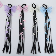 儿童假发辫子女童蝴蝶结辫甜酷马尾辫女扎头发皮筋发圈彩绳脏辫