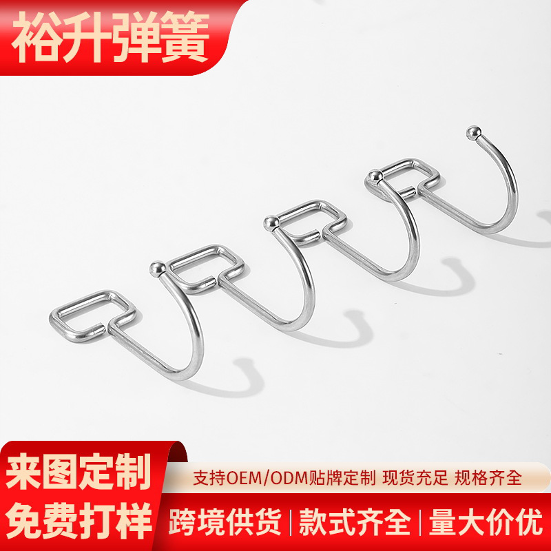 厂家不锈钢挂钩厨房浴室金属大弯勾无痕铁质承重强型大号钩子批发