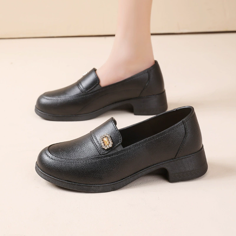 2025 Летняя новая одежда Женская осенняя обувь супермаркет Баотоу Женская обувь на открытом воздухе нескользкая водонепроницаемая обувь Lefu Женская одиночная обувь