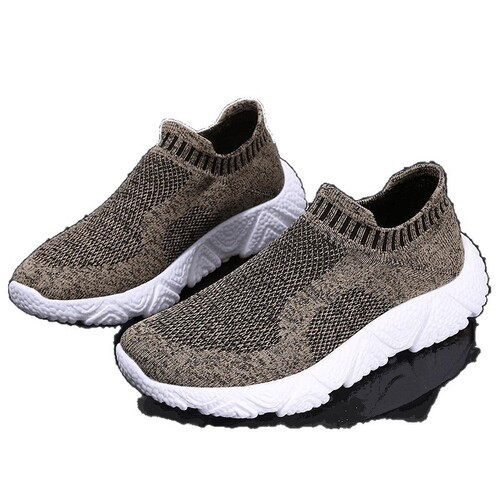 25th New Lightweight Soft Footfeel Insole Elastic Mesh Surface Socks Sports Casual Shoes Men's Fitness Walking Running Shoes