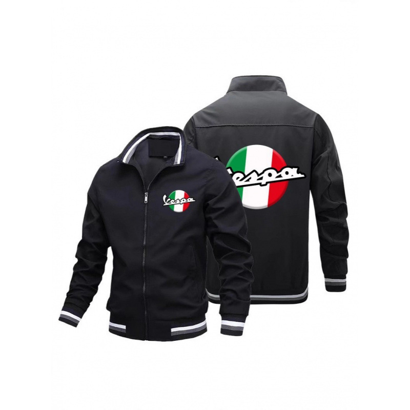 American-Style Foreign Trade Oversized Jacket with Car Logo, Long-Sleeve Stand-Up Collar, Zip-Up Pilot Baseball Jacket, Loose Fit Men's Outerwear American-Style Foreign Trade Oversized Jacket with Car Logo, Long-Sleeve Stand-Up Collar, Zip-Up Pilot Baseball Jacket, Loose Fit Men's Outerwear