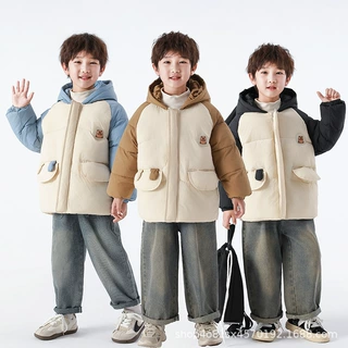 男女童宝宝羽绒外套2025冬季新款儿童动物造型帽羽绒服上衣厚款