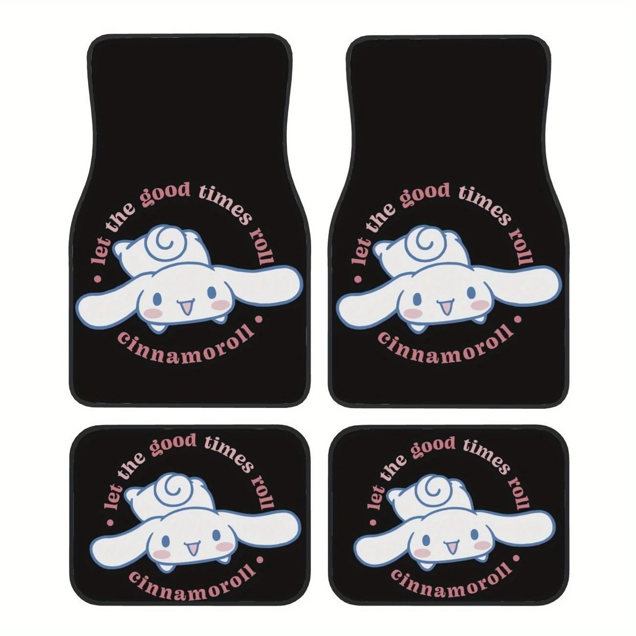 Cross-Border Sanrio Car Floor Mats for Main and Passenger Seats, Front and Rear Floor Mats, Amazon Temu Dropshipping Cartoon Foot Mats