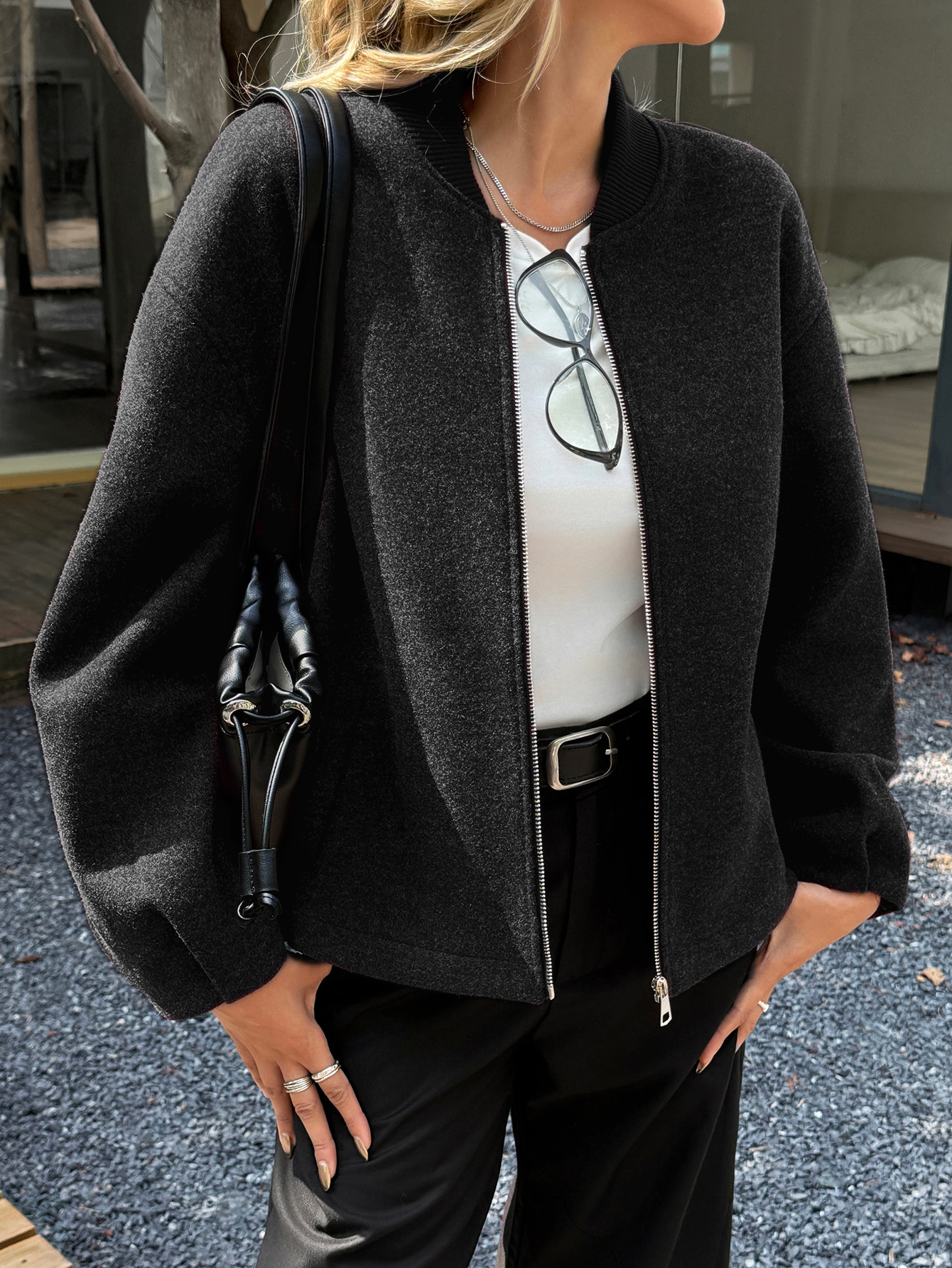 Diyun transfronterizo Europa y Estados Unidos ocio chaqueta de manga larga chaqueta ropa de mujer otoño y invierno 2025 estación independiente de comercio exterior de Amazon image 4