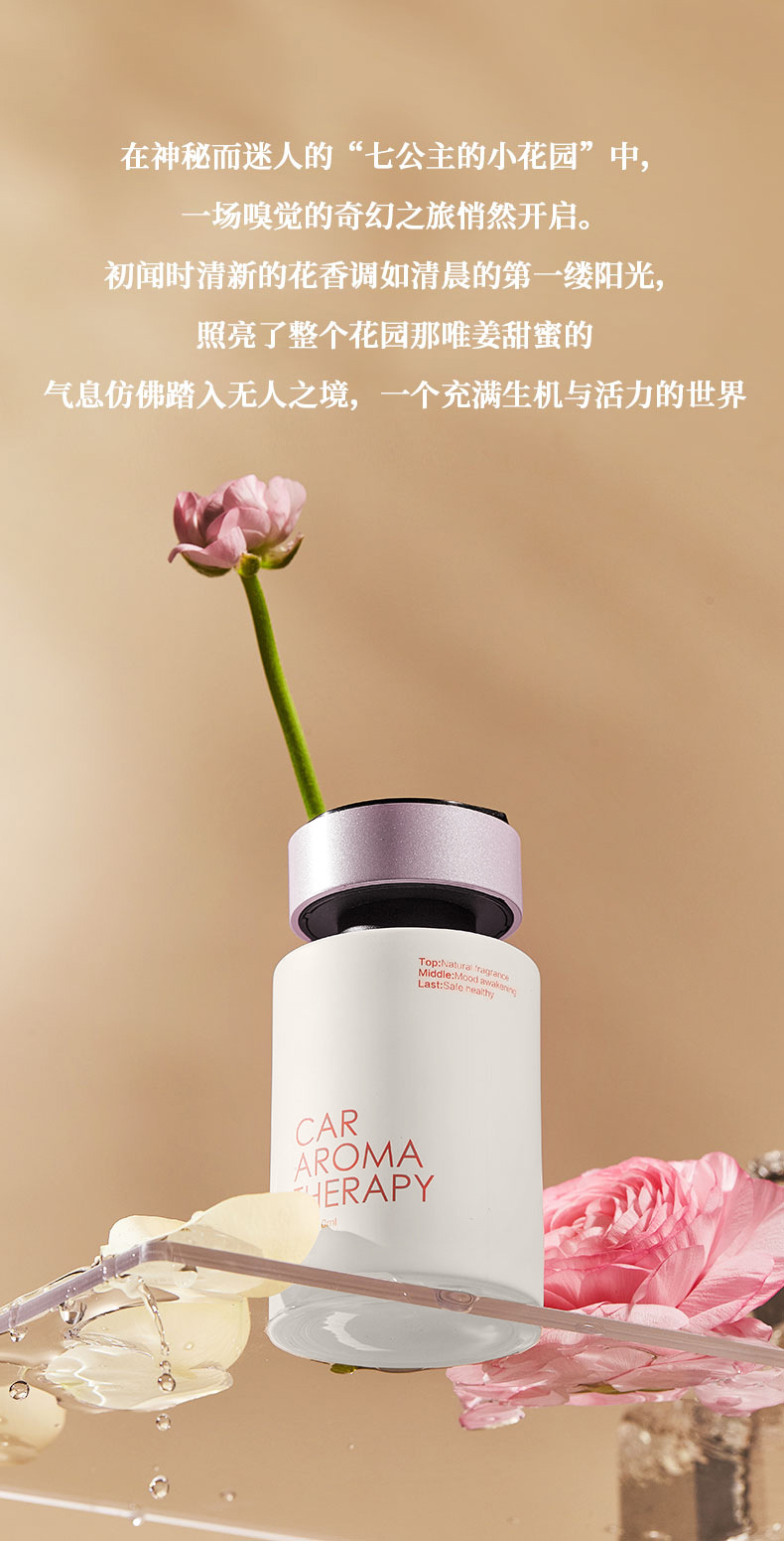 Car Advanced Aromatherapy 2025 New Style Fragrance Women's Lasting Fragrance Gardenia in Car Deodorant Perfume Ornaments