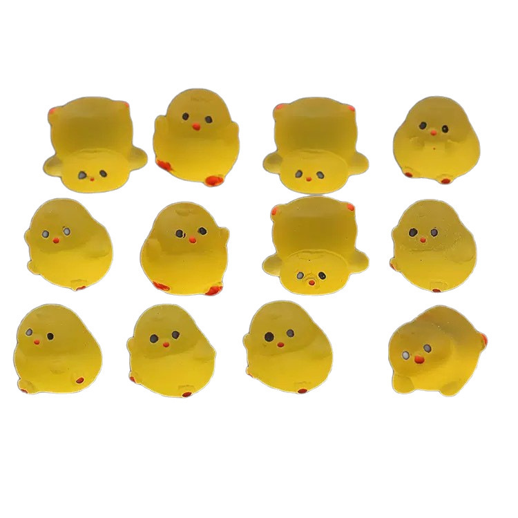 Pollo gordo luminoso lindo pollo colgante llavero colgante para teléfonos móviles pegamento de crema accesorios DIY fábrica directa