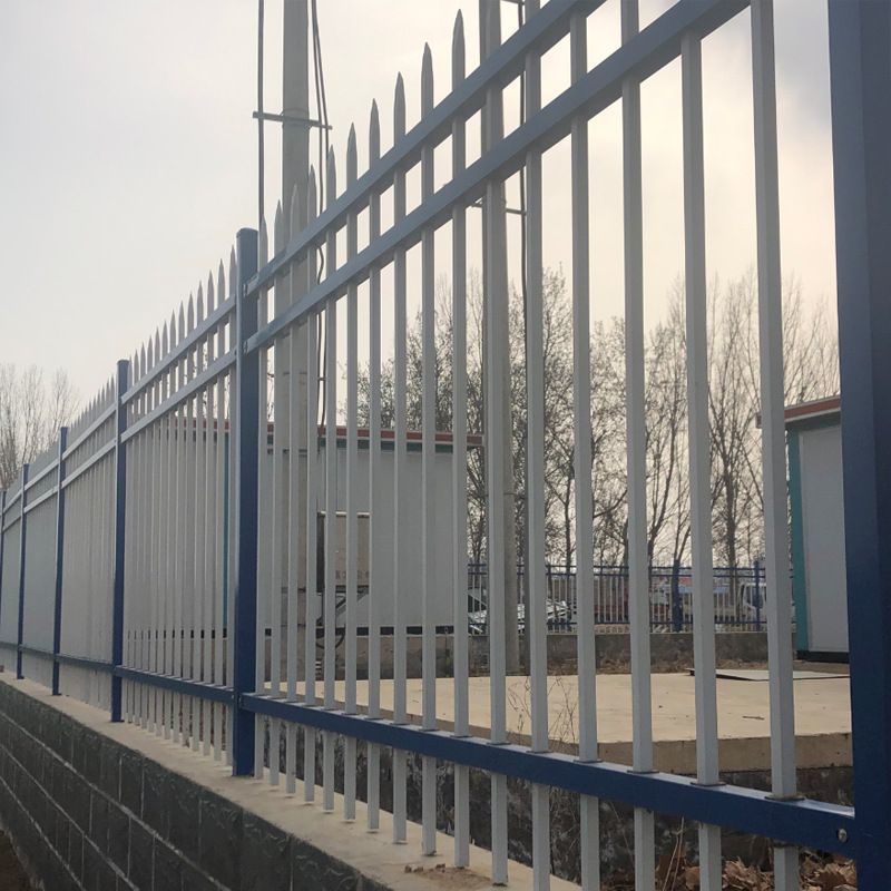锌钢护栏铁艺围栏隔离栅栏学校厂区户外农村庭院别墅防护围墙栏杆