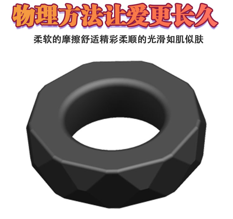 Liquid Silicone Locking Ring with Wheel-Type Precision Adjustment for Delay — detail image 5