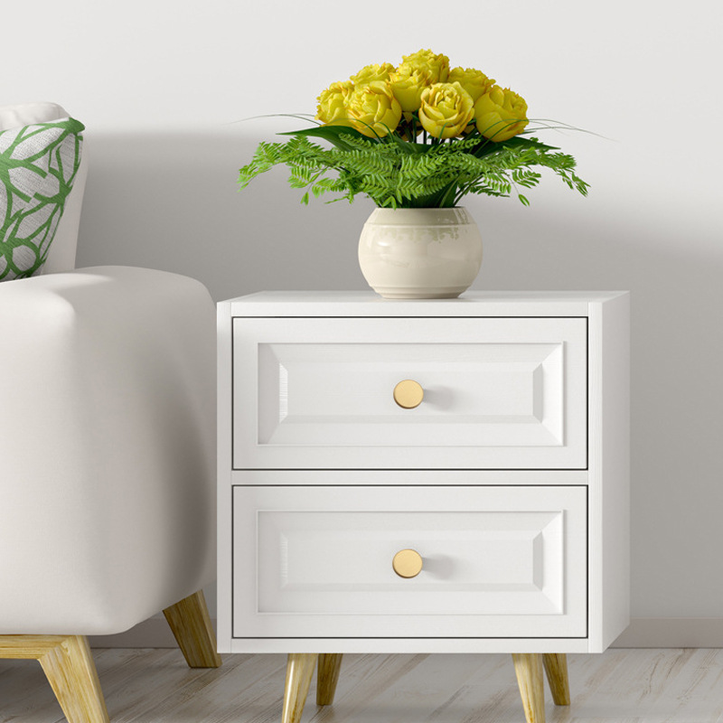 Minimalist new Chinese style brass color pull handle for cabinet door and drawer, single hole round pull handle, cone shape T-shaped pull