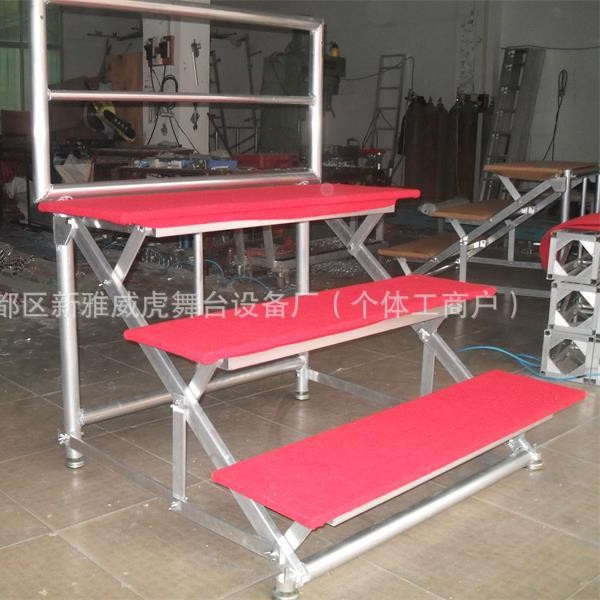 三层合唱台，学校演出合唱台，铝合金折叠合唱台不带轮厂家