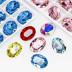Dongzhou クリスタル 25*18 特大オーバルダイヤモンド高品質 K9 ピジョンエッグクリスタルジュエリーアクセサリーネックレスメーカー卸売