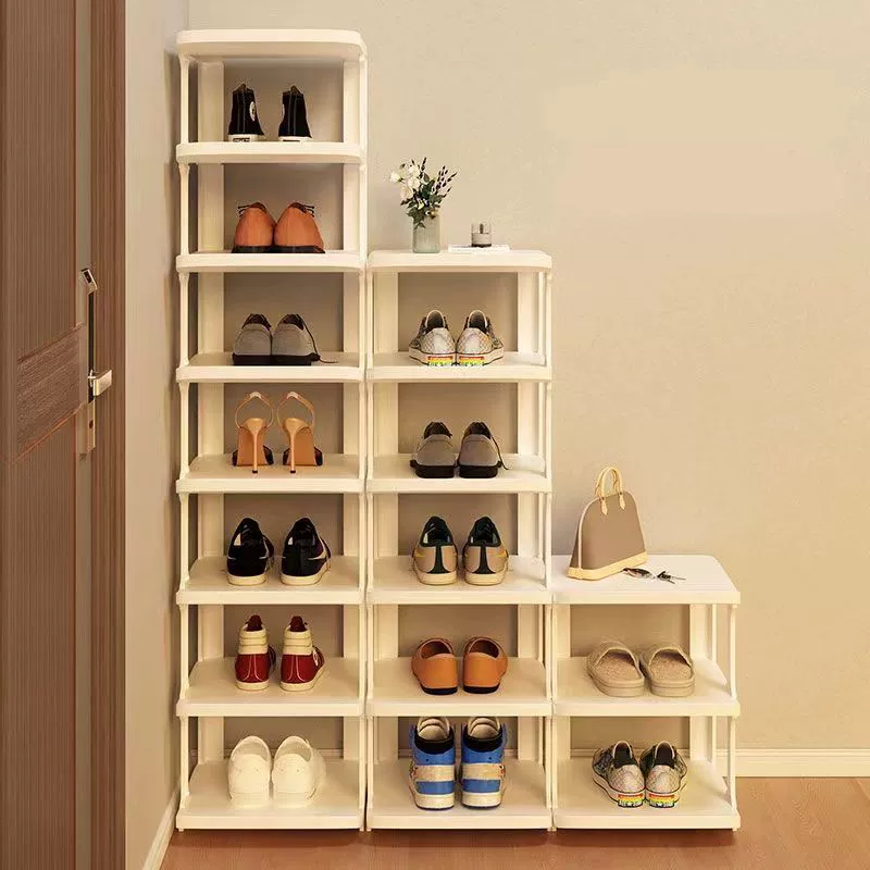 Multi-layer Shoe Rack, Space-saving 4–10 Tier, White and Black Options