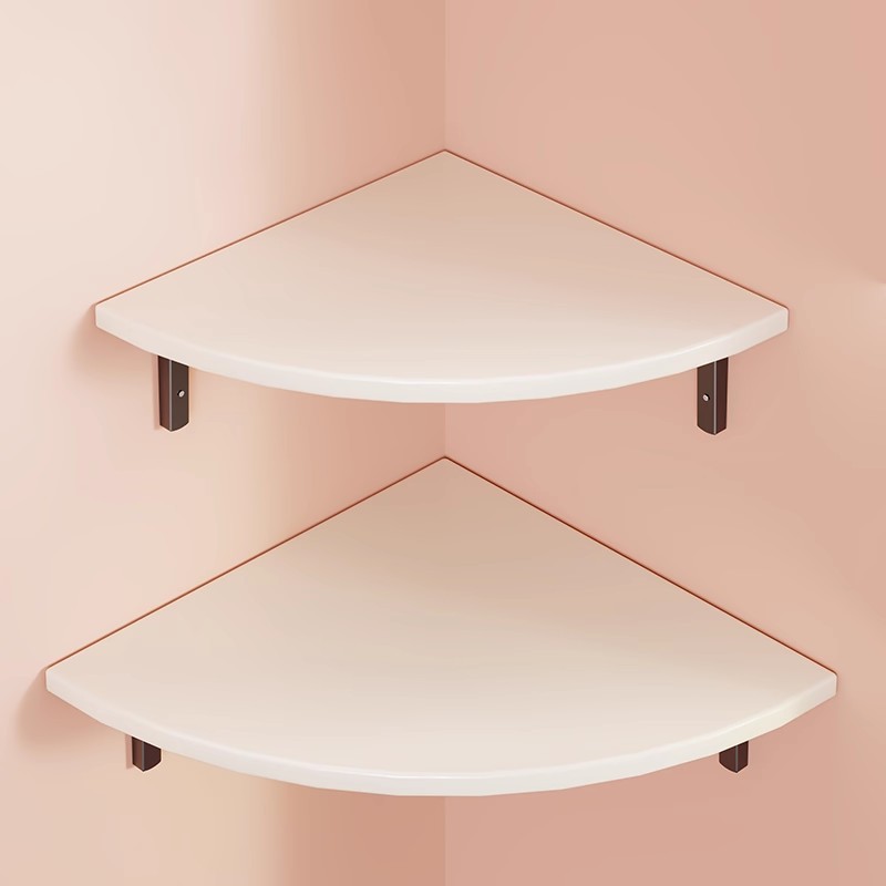 Wall Storage Rack Living Room Wall Punch-Free Decorative Corner Bookshelf Bedroom Wall Corner Triangle Storage Partition