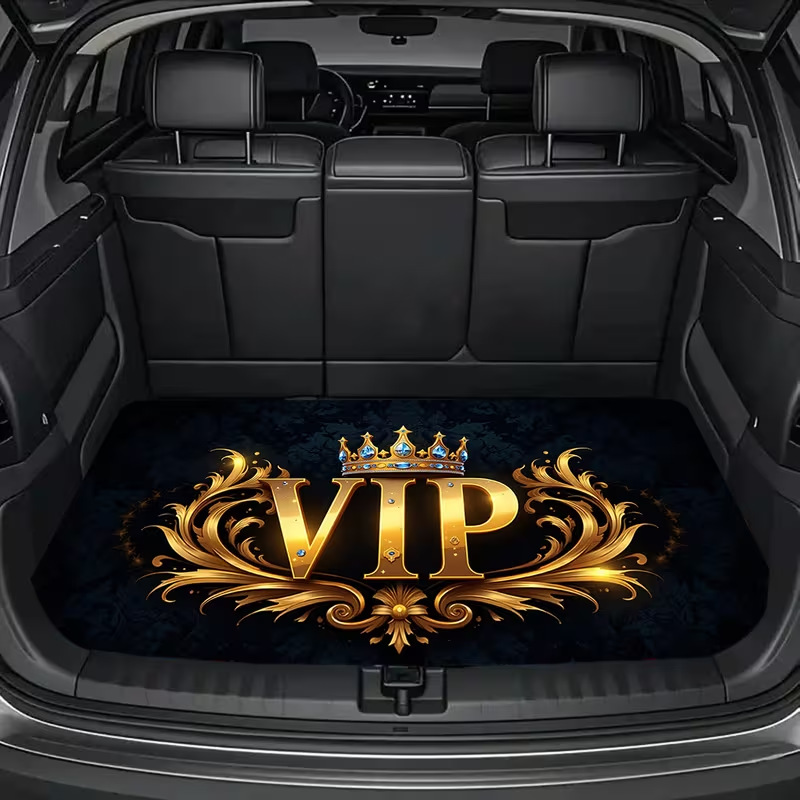Simple Solid Color Car Trunk Mat, Stain-Resistant and Wear-Resistant, Universal for All Seasons, Water-Absorbent Storage Mat, Cross-Border Temu