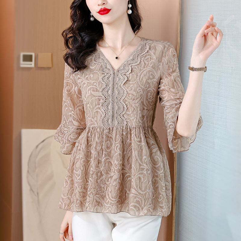  夏  M-4XL 大きいサイズ トップス