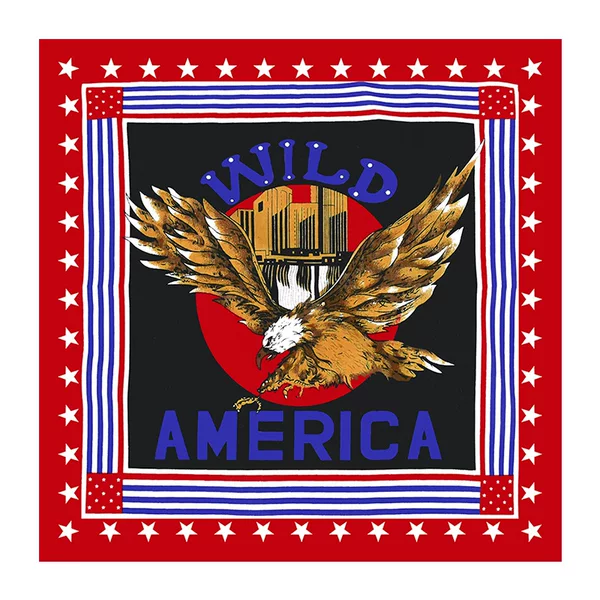 Factory direct supply multi-functional cotton eagle pattern scarf outdoor cycling sports hip-hop headscarf spot wholesale