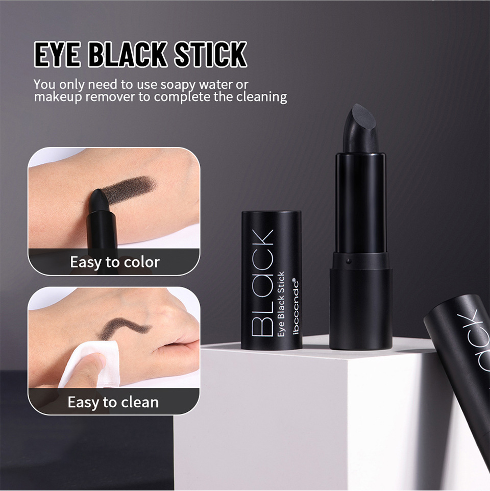 ibcccndc Black Painting Cream Black Lipstick Lip Balm Eye Black Stick Halloween Facial Color Item Picture