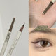 Mom, I feel! Double head lying silkworm pen eyeliner matte pearlescent fine flash very fine eyeliner pen down to novice